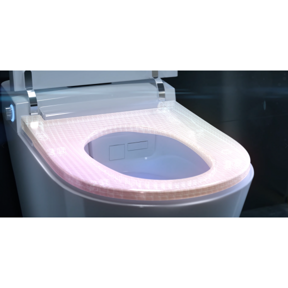 INTER CERAMIC PAMETNI WC SET VISEĆA PAMETNA WC ŠKOLJKA BEZ RUBA S WC DASKOM 59,3X38X43,3CM PORCULAN/DUROPLAST BIJELA 2/1 - Slika 19